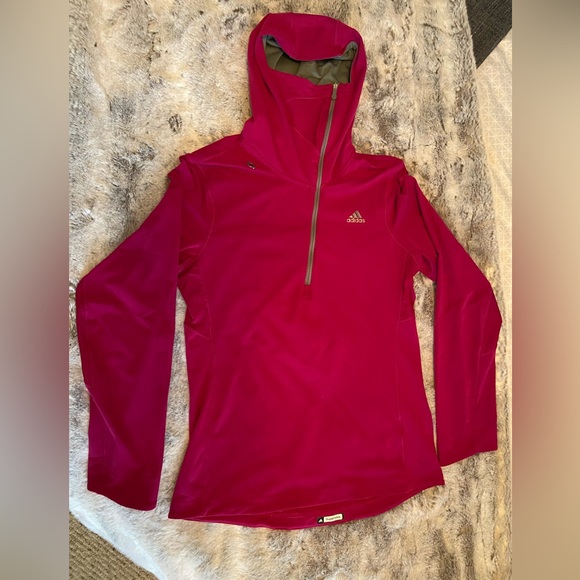 Adidas Running Hoodie, Women Size M. Fuchsia. - Picture 2 of 8